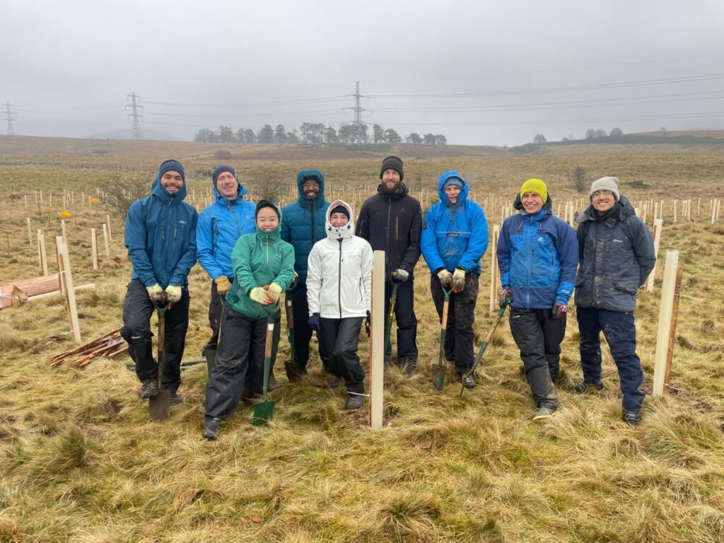 Staff from local company iGii were among those who volunteered to take part in the tree planting scheme.