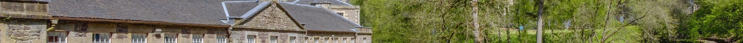 New Lanark, village on the River Clyde dating back to the 1786, a UNESCO World Heritage Sites. Scotland